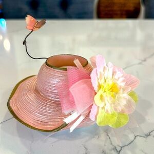 Vintage Southern Belle Hat Candle Jar Topper